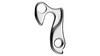 Schaltauge GH-033 inkl. Schrauben SILBER