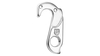 Schaltauge GH-158 inkl. Schrauben SILBER