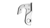 Schaltauge GH-168 inkl. Schrauben SILBER
