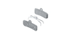 Shimano D02Si Bremsbelag Metall SILBER