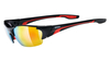 Uvex blaze III Fahrradbrille BLACK RED ONE SIZE