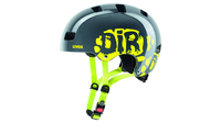 Uvex Kid 3 Skate Helm Kids/Teens DIRTBIKE GREY-LIME 51-55CM