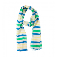 Bio BW Schal Streifen grün / blau