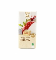 Bio weiße Erdbeer Schokolade