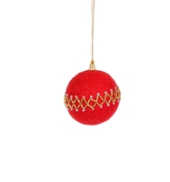 Christbaumschmuck Kugel rot / gold