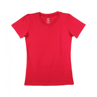 Damen-T-Shirt tailliert S pink Bio-Baumwolle