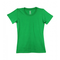 Damen-T-Shirt tailliert XL grün Bio-Baumwolle