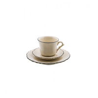 Espresso Set Flora creme