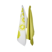 Geschirrtücher 2er Set uni / Citrus