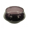 Glasschale bauchig groß,  aubergine