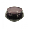 Glasschale bauchig mittel,  aubergine