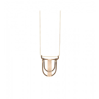 Halskette Messinganhänger