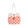 Handtasche Wellenprint rot