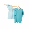 Herrenpyjama Taro,  weiß / türkis,  Gr. XL