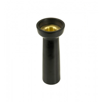 Kerzenständer Palewa schwarz mit Messing,  klein