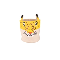 Kinderkorb Leopard natur / gelb