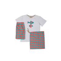 Kinderschlafanzug,  Fische,  Größe 110/116