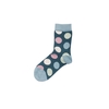 Kindersocken Big Dots petrol / rosa Gr. 23-26
