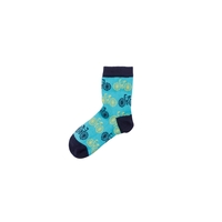 Kindersocken Fahrrad blau / gelb Größe 27-30