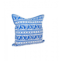 Kissenhülle Wellenprint blau