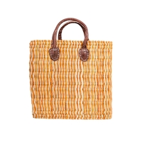 Korbtasche Zebra hoch L orange-natur