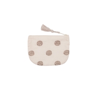 Kosmetiktasche Punkte beige S