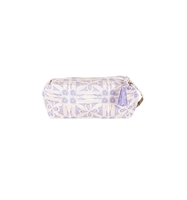 Kosmetiktasche Stickdruck lavendelblau