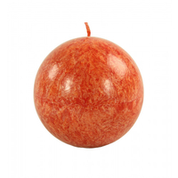 Kugelkerze dunkelorange