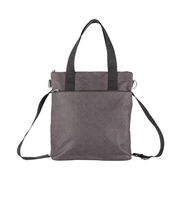 Rucksack-Schultertasche grau,  Ficus