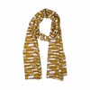 Schal Bio Baumwolle Abstrakt beige / braun