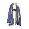 Schal Bio-Baumwolle blau / rosa