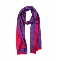 Schal Modal rot / lila