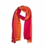 Schal orange / rot Farbverlauf