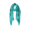 Schal türkis Feder