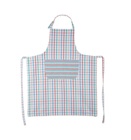 Schürze Karo weiß / bunt
