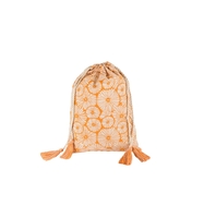Schuhbeutel orange,  Margerite