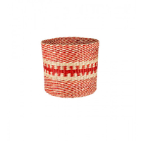 Seegraskorb natur / rot