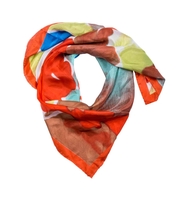 Seidentuch Farbenfroh orange / bunt