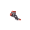 Sneaker Socken Karo,  braun / orange,  Gr. 39-42