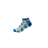Sneaker Socken Krabbe,  blau,  Gr. 35-38