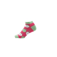 Sneaker Socken Äpfel pink Gr. 43-46