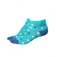 Sneaker Socken Punkte blau,  Größe 35-38