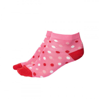 Sneaker Socken Punkte rosa,  Größe 35-38