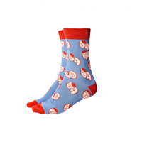 Socken blau Gesicht Gr. 43-46