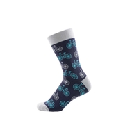 Socken Fahrrad blau / grau Gr. 43-46