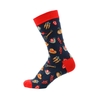 Socken Garten blau / rot Gr. 39-42