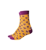 Socken gelb Herzen Gr. 39-42