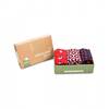 Socken Geschenkbox rot 3tlg. Set,  Gr. 37-41