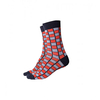 Socken grau Schachbrett Gr. 39-42