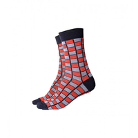 Socken grau Schachbrett Gr. 39-42